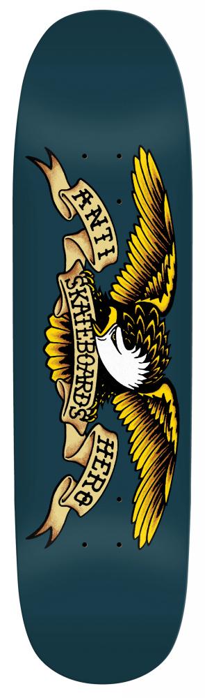 8.75IN AntiHero Deck Team Shaped Eagle Blue Meanie