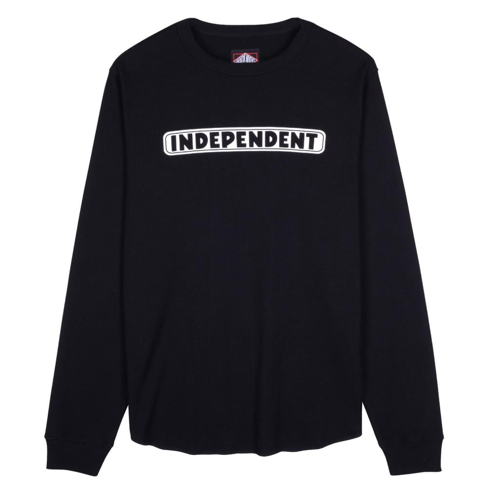 M ADULT Independent L/S T-Shirt Bar Logo Thermal