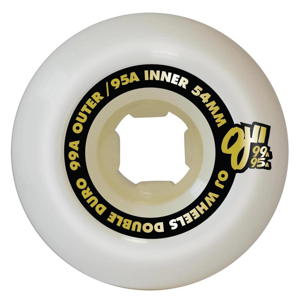 54 MM OJ Double Duro Wheels Hardline 99a/95a