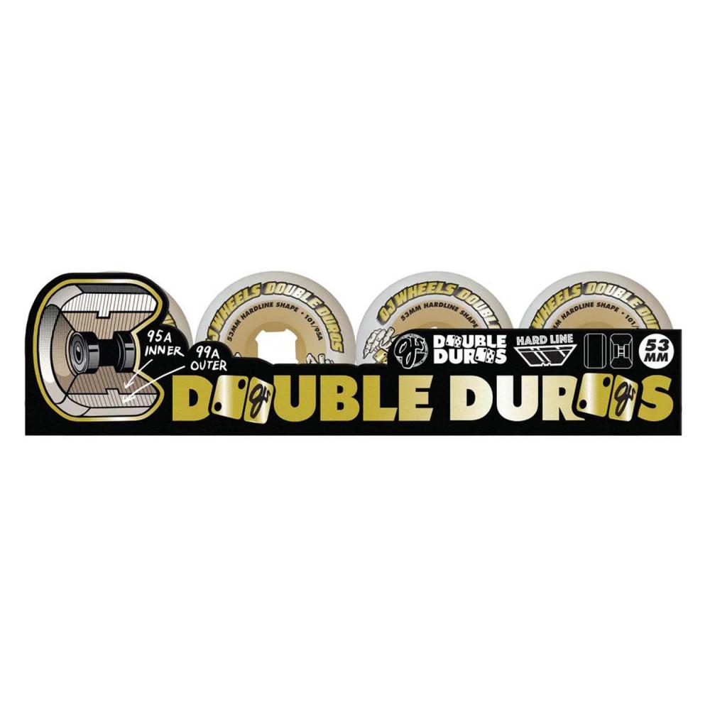 53 MM OJ Double Duro Wheels Hardline 101a/95a