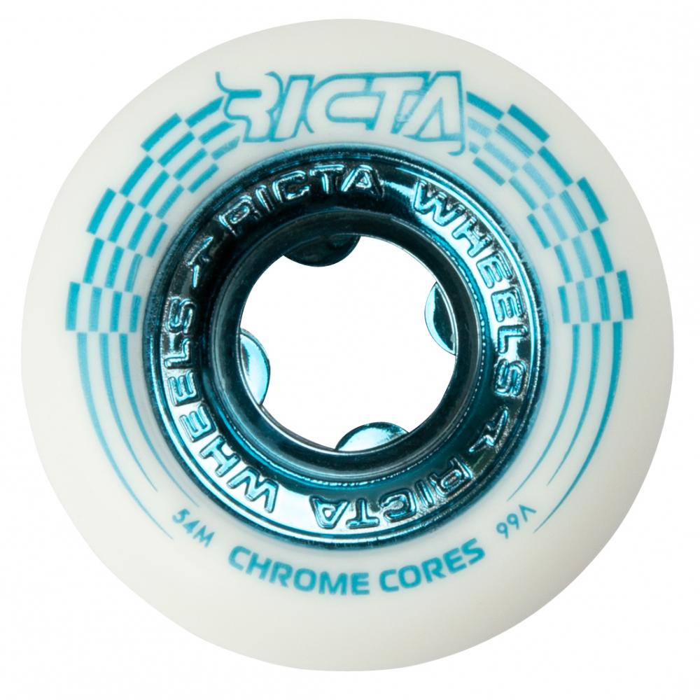 54 MM Ricta Wheels Chrome Core 99a