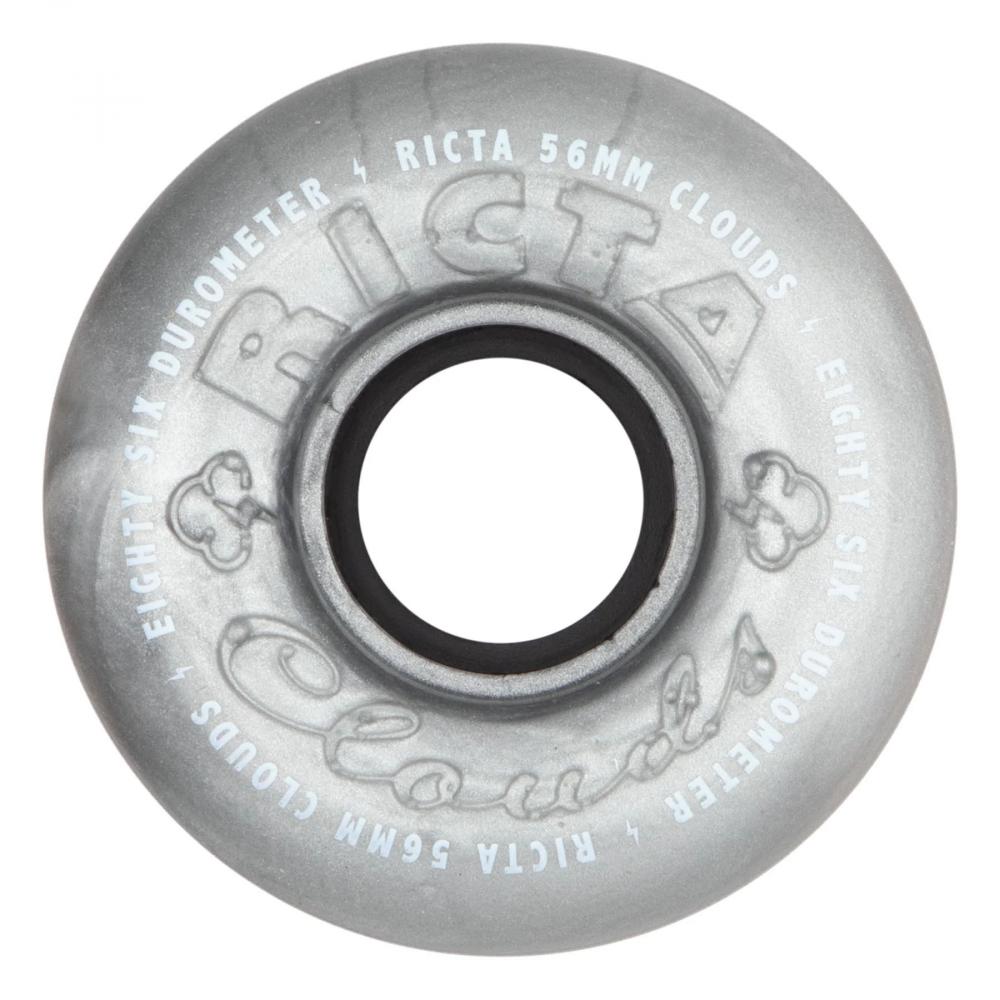 56 MM Ricta Wheels 56mm Clouds Metallic Silver