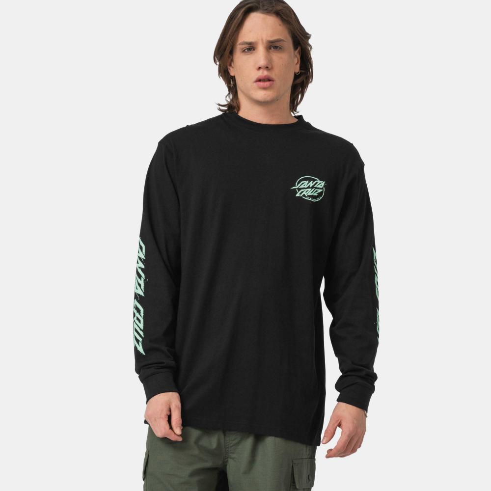 S ADULT Santa Cruz Longsleeve T-Shirt Cyber Dot LS T-Shirt