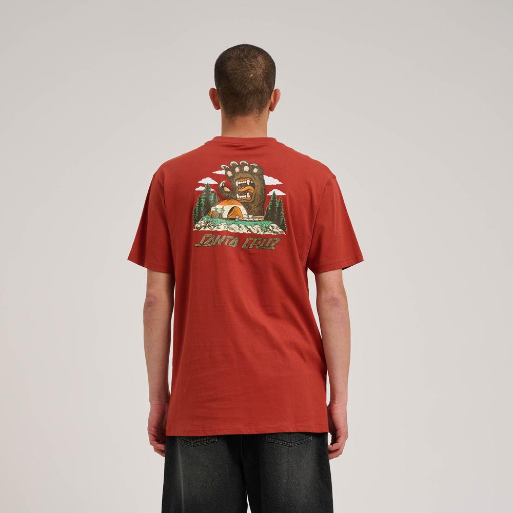 S ADULT Santa Cruz T-Shirt Screaming Grizzly T-Shirt
