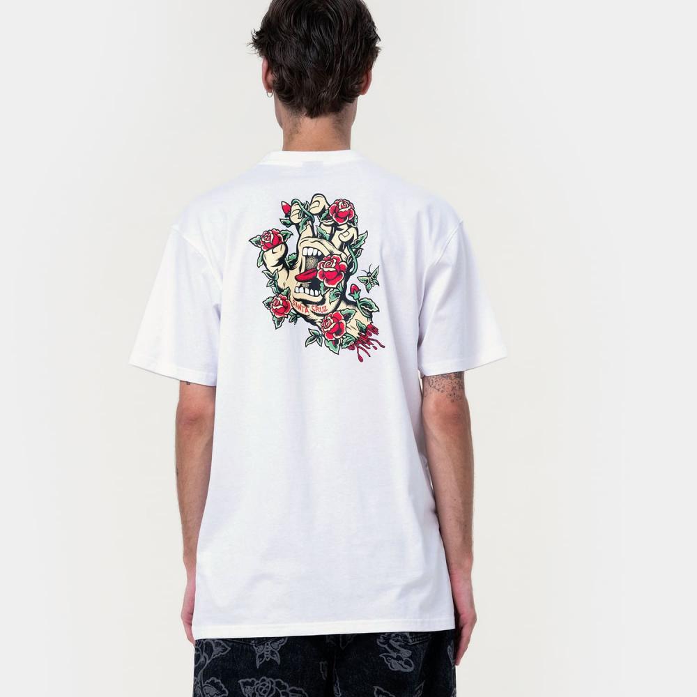 M ADULT Santa Cruz T-Shirt Screaming Rose Flash T-Shirt