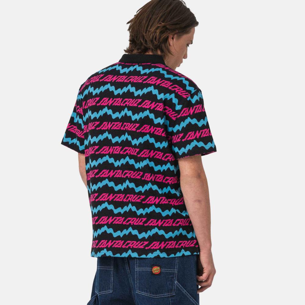 L ADULT Santa Cruz Shortsleeve Polo Slime Drip Polo