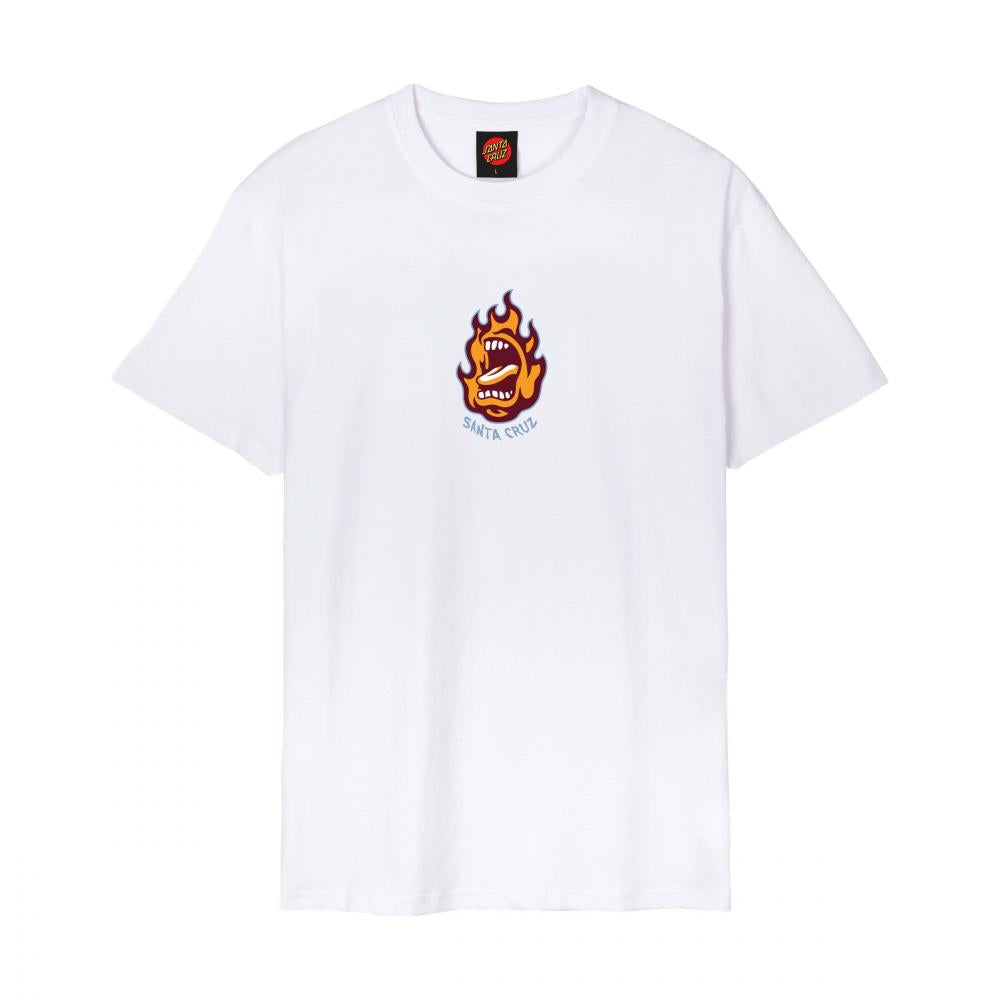 S ADULT Santa Cruz T-Shirt Screaming Flame Front T-Shirt