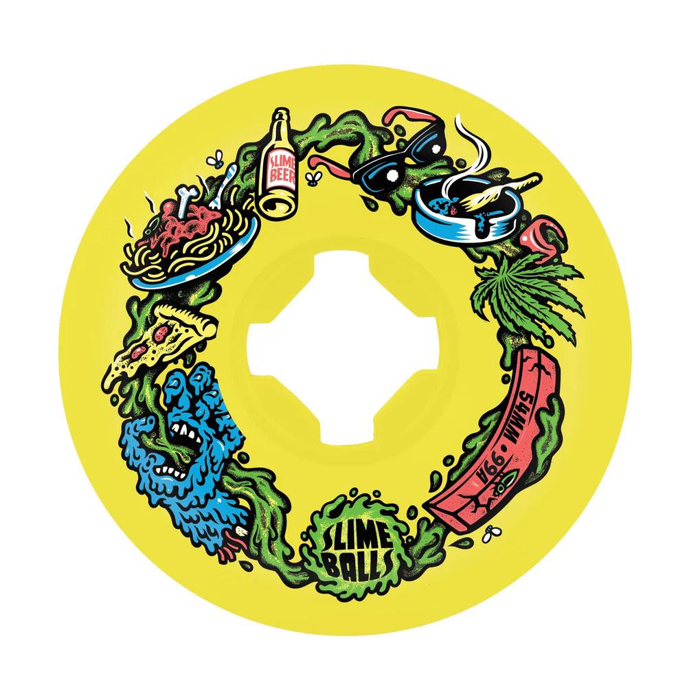 54 MM Slime Balls Wheels Scarf Balls Vomit Mini 99a