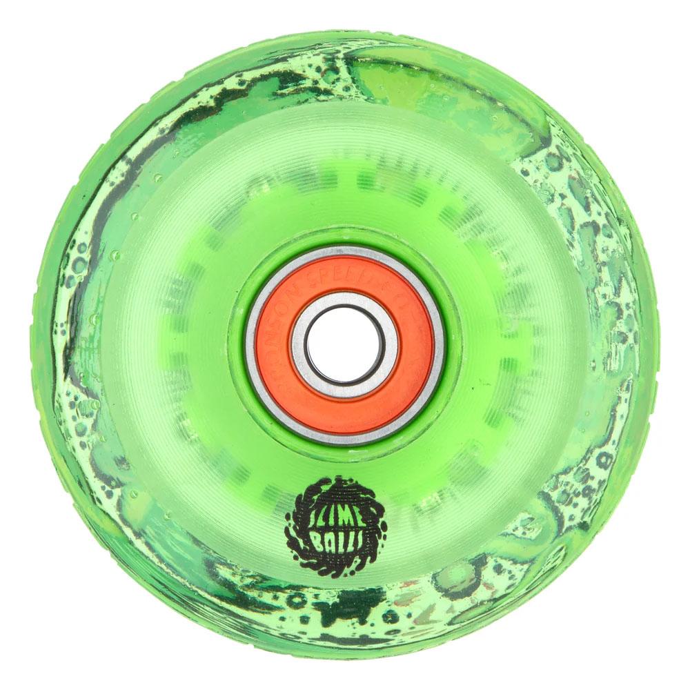 66 MM Slime Balls Wheels Angler Light Ups OG Slime 78a