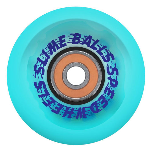 66 MM Slime Balls Wheels Chrome Light Ups OG 78a