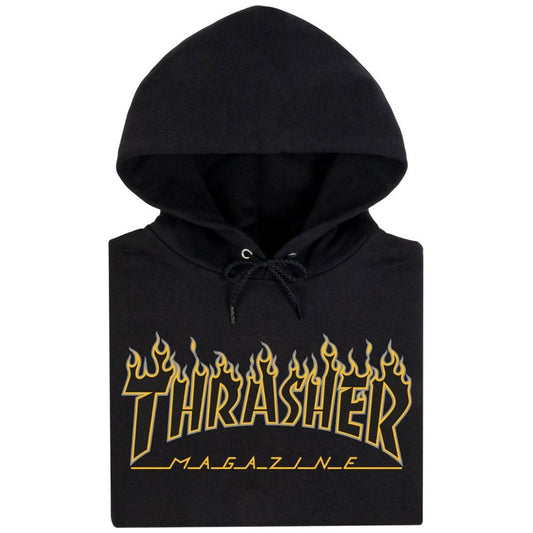 S ADULT Thrasher Hoody Flame Hood