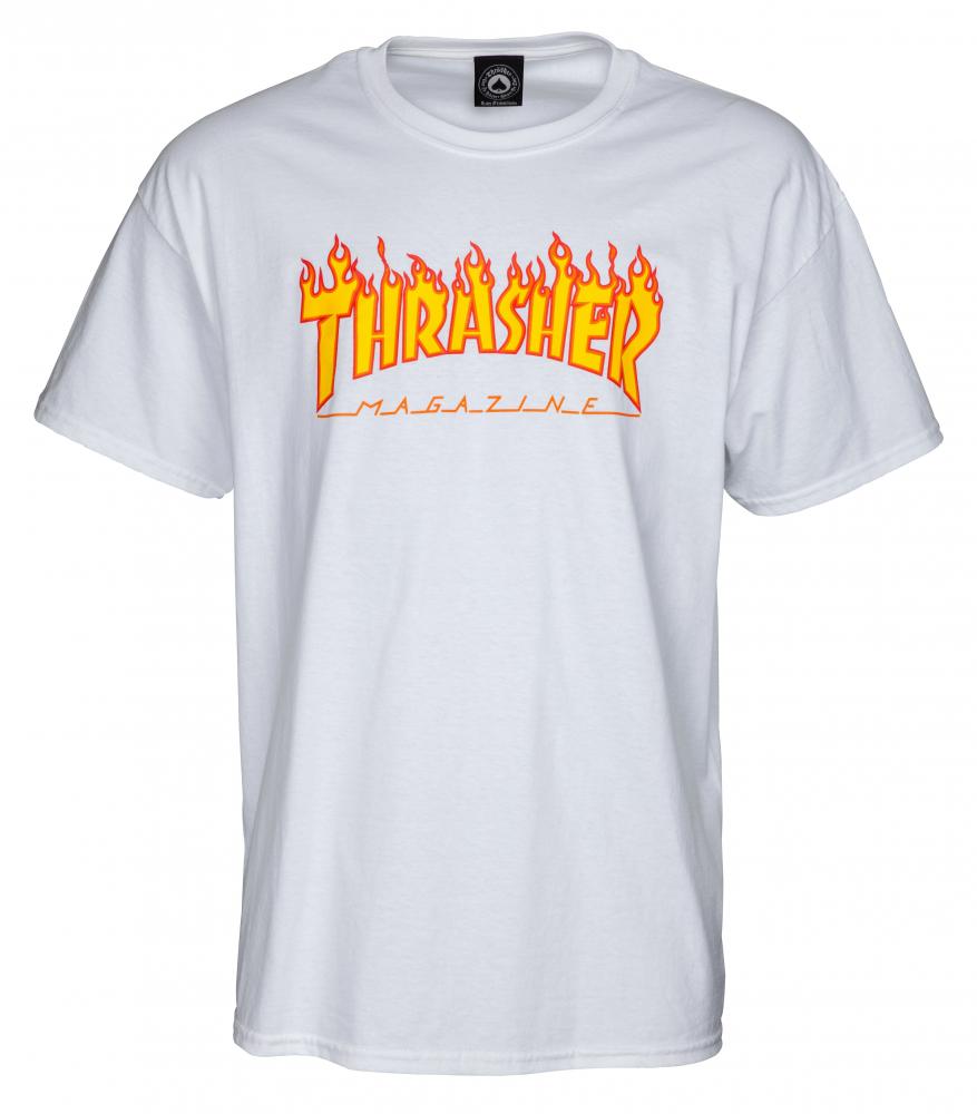 XL ADULT Thrasher T-Shirt Flame Logo