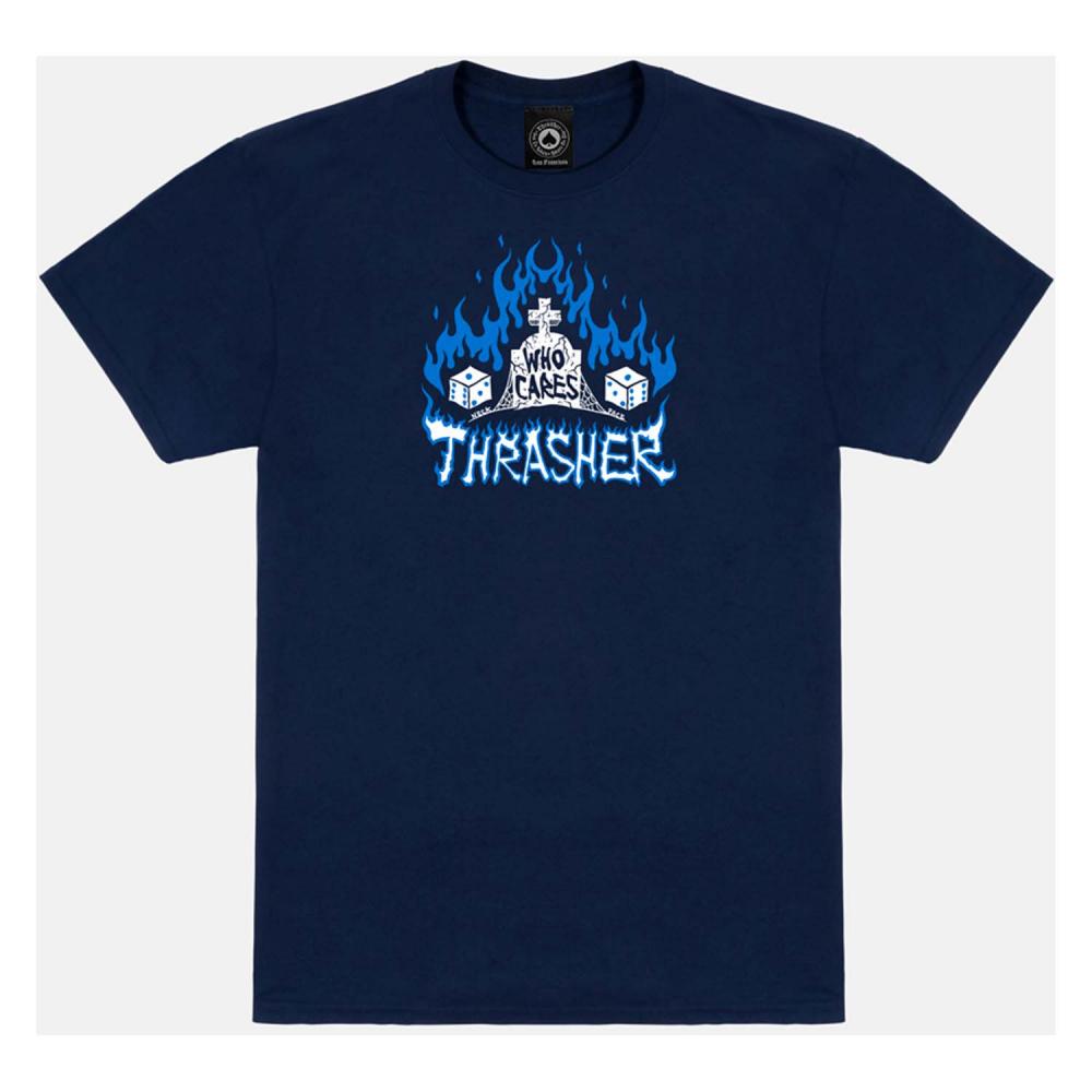 M ADULT Thrasher T-Shirt Who Cares by Neckface