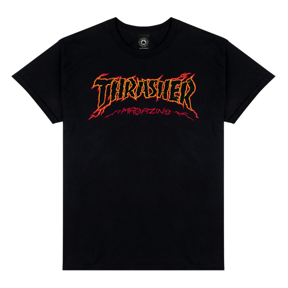 L ADULT Thrasher T-Shirt Cracked By ExTeenager