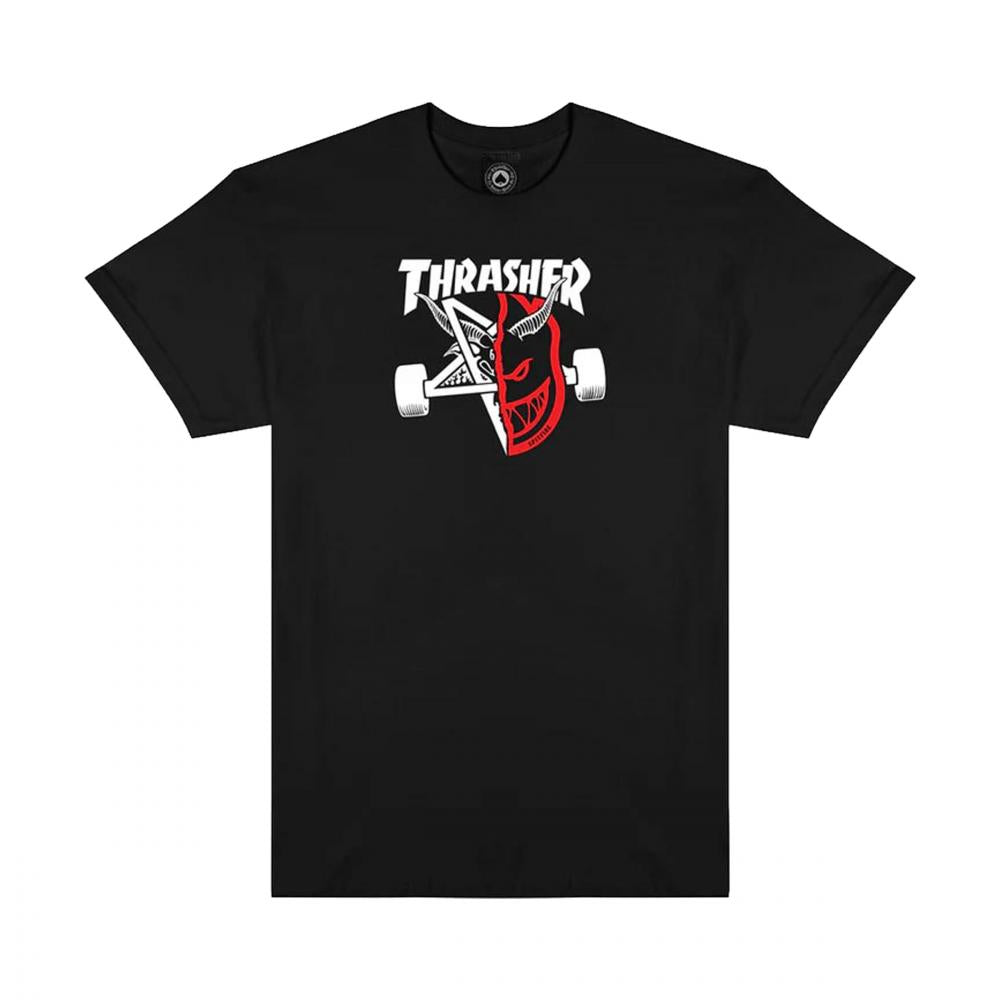 L ADULT Thrasher x Spitfire T-Shirt Thrash & Burn