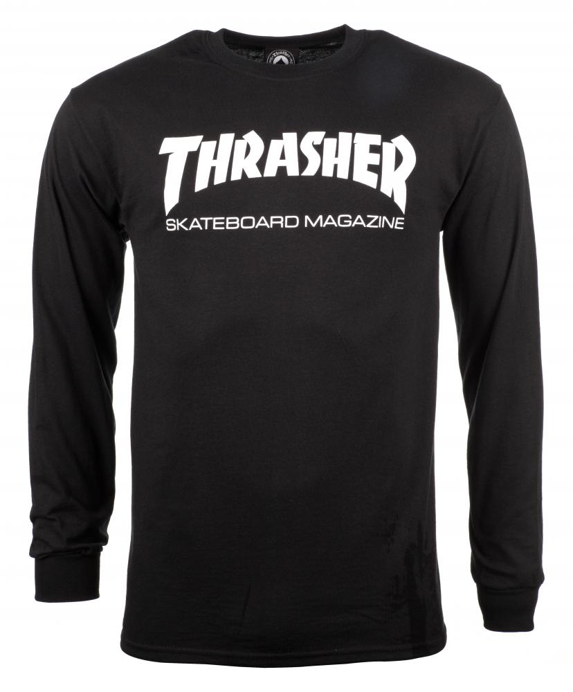 L ADULT Thrasher Long Sleeve T-Shirt Skate Mag