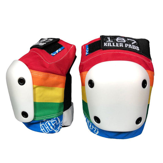 S ADULT 187 Killer Pads Slim Knee Pads Rainbow