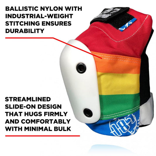 L ADULT 187 Killer Pads Slim Knee Pads Rainbow