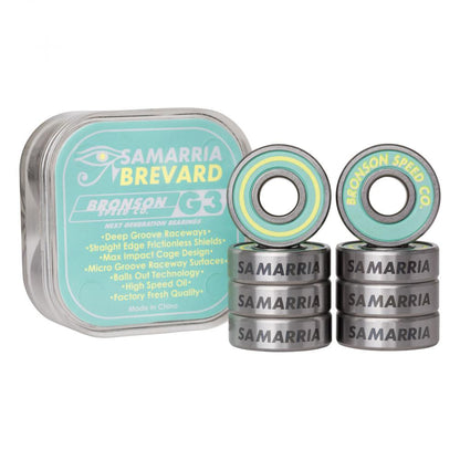 8 MM Bronson Speed Co. Bearings Samaria Brevard Pro G3