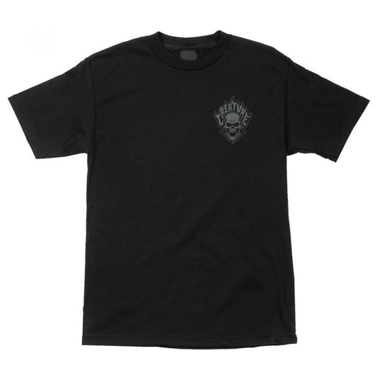 L ADULT Creature T-Shirt Bonehead Flame