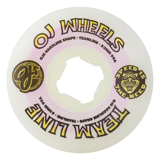 53 MM OJ Wheels Team Line Hardline 99a