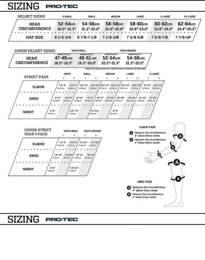 YM YOUTH Pro-Tec Pads Street Gear Junior 3 Pack Open