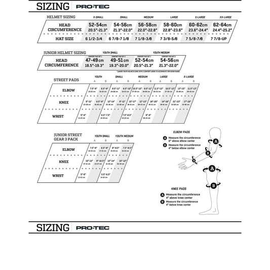 XS/S ADULT Pro-Tec Pads Low Pro Fit Kit
