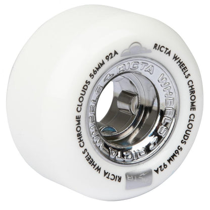 56 MM Ricta Wheels Chrome Clouds Black 92a