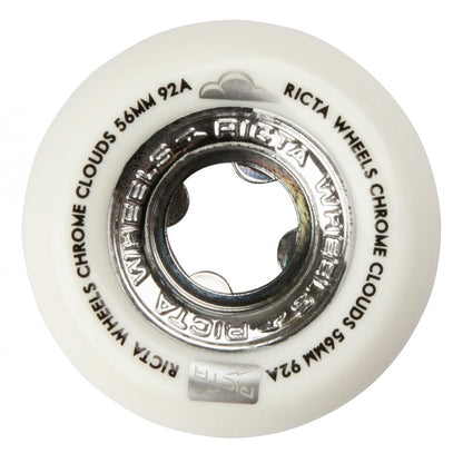 56 MM Ricta Wheels Chrome Clouds Black 92a