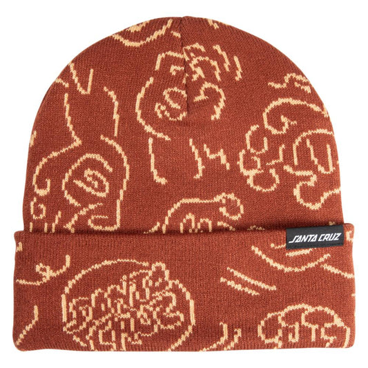 O/S ADULT Santa Cruz Beanie Contour Hand Repeat