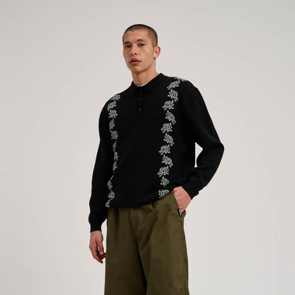 L ADULT Santa Cruz Knit Crew Donnie Polo Knit Crew