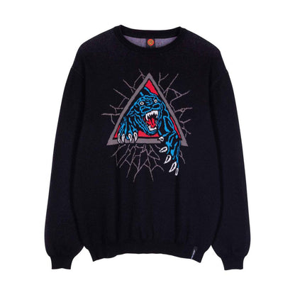 M ADULT Santa Cruz Knit Crew Natas SC Panther Knit Crew