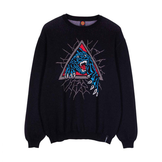 M ADULT Santa Cruz Knit Crew Natas SC Panther Knit Crew