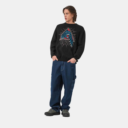 M ADULT Santa Cruz Knit Crew Natas SC Panther Knit Crew