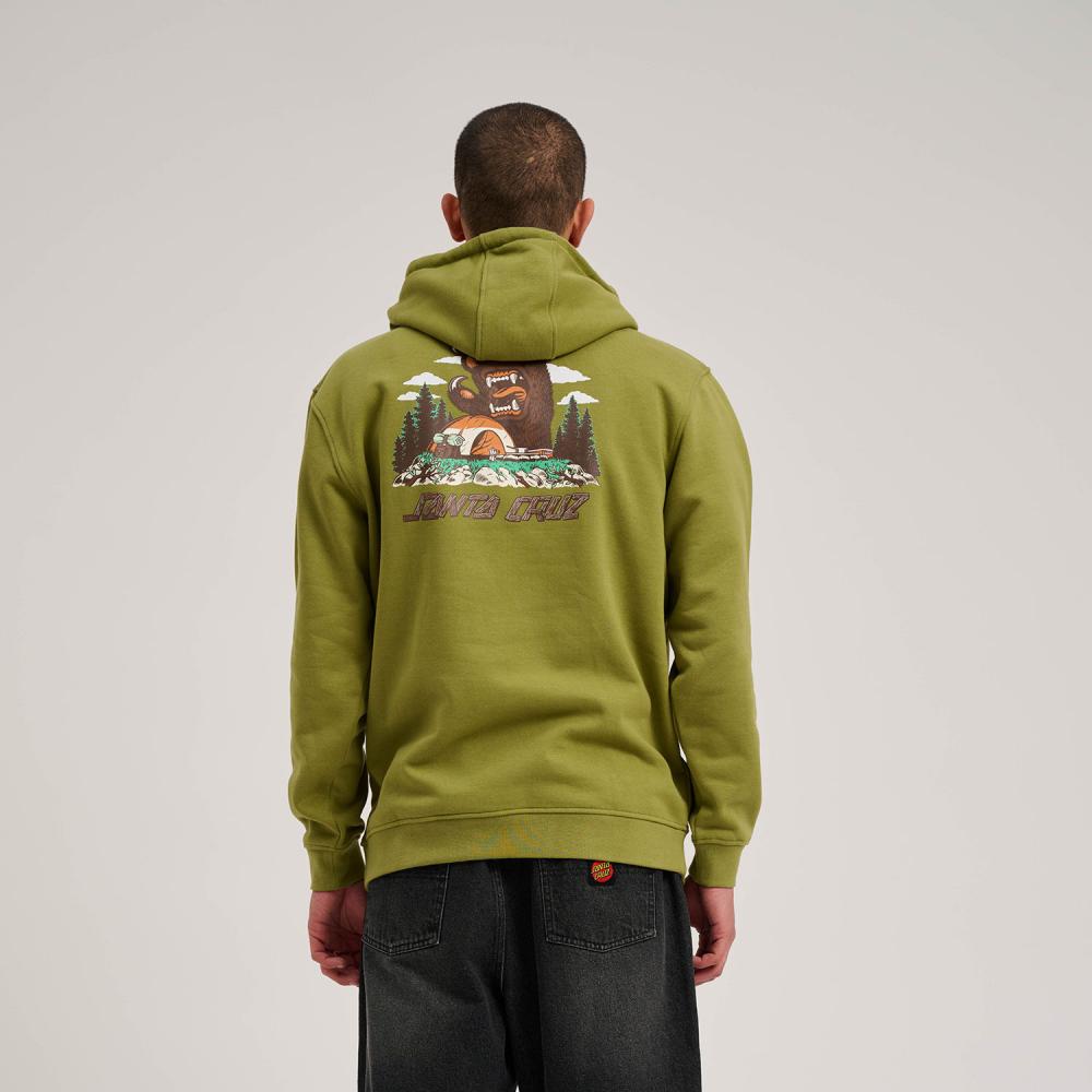 S ADULT Santa Cruz Hood Screaming Grizzly Hood