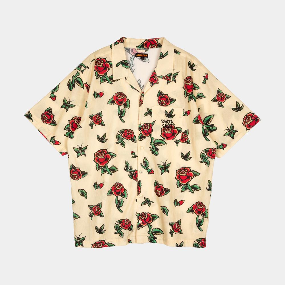 M ADULT Santa Cruz Shirt Flash Roses Shirt