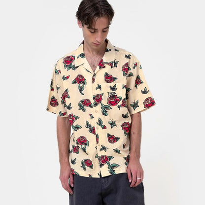 M ADULT Santa Cruz Shirt Flash Roses Shirt
