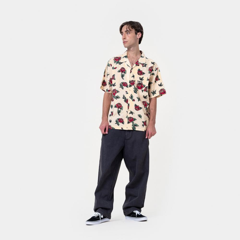 M ADULT Santa Cruz Shirt Flash Roses Shirt