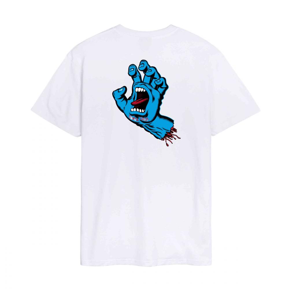 S ADULT Santa Cruz T-Shirt Screaming Hand Chest T-Shirt