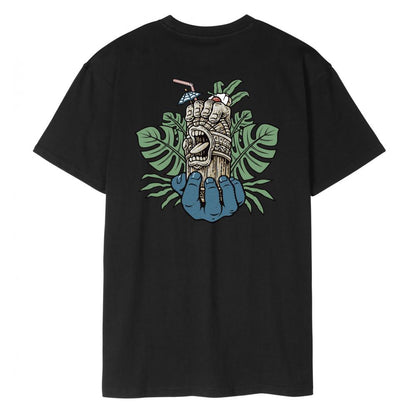 M ADULT Santa Cruz T-Shirt Tiki Hand Strip T-Shirt
