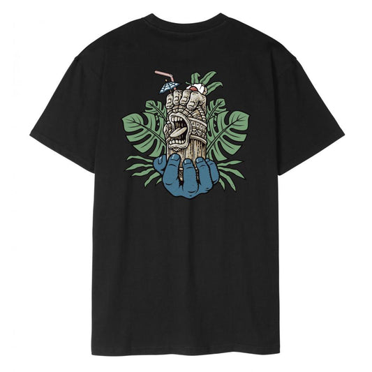 M ADULT Santa Cruz T-Shirt Tiki Hand Strip T-Shirt