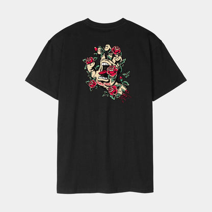 S ADULT Santa Cruz T-Shirt Screaming Rose Flash T-Shirt