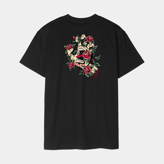 S ADULT Santa Cruz T-Shirt Screaming Rose Flash T-Shirt