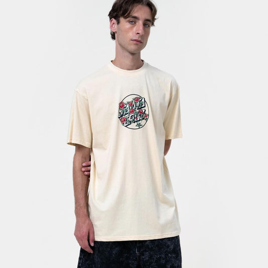 L ADULT Santa Cruz T-Shirt Flash Stacked Dot Front Tee
