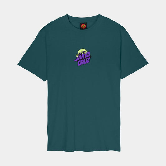 S ADULT Santa Cruz T-Shirt Knibbs Alien Stacked Strp Frnt