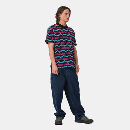 L ADULT Santa Cruz Shortsleeve Polo Slime Drip Polo