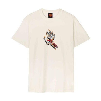S ADULT Santa Cruz T-Shirt Burnt Bone Hand T-Shirt