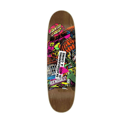 9IN Santa Cruz VX Deck Kendall Street Art Collage