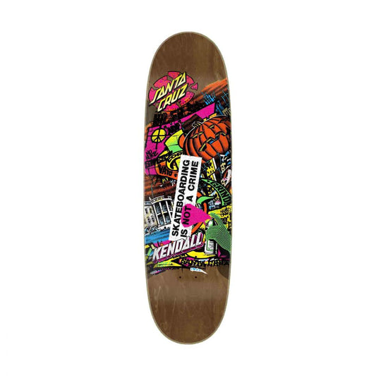 9IN Santa Cruz VX Deck Kendall Street Art Collage