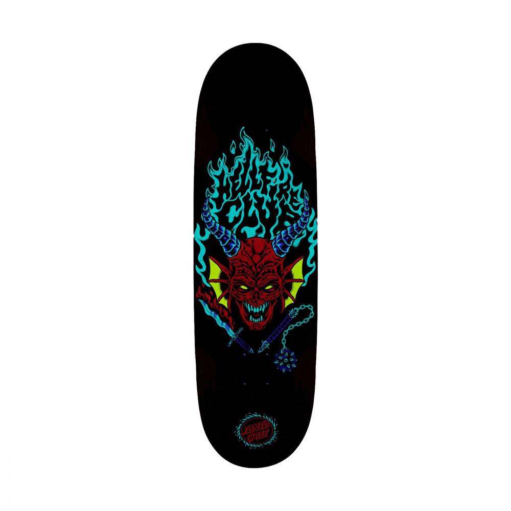 9IN Santa Cruz ST Deck Stranger Things Hellfire Flame
